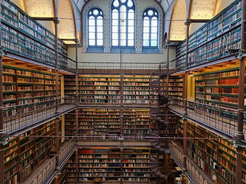 View of Rijksmuseum in Amsterdam, NH