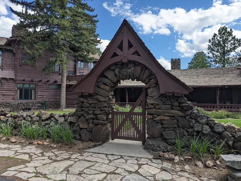 View of Riordan Mansion State Historic Park in Flagstaff, AZ
