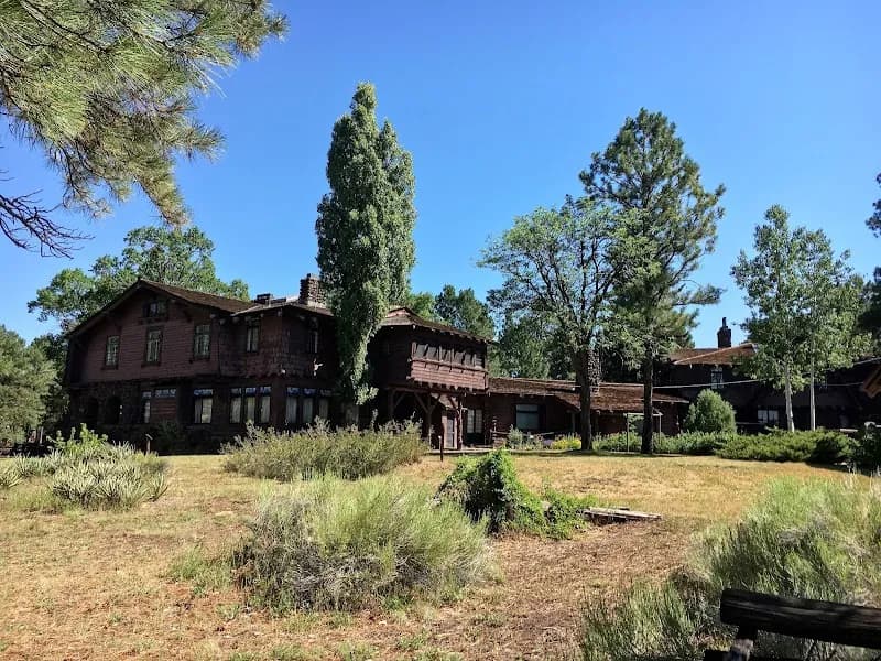 View of Riordan Mansion State Historic Park in Flagstaff, AZ