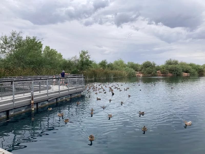View of Riparian Preserve at Water Ranch in Gilbert, AZ