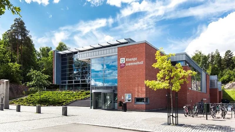 View of Risenga Svømmehall in Lysaker, Oslo