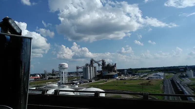 View of Rivault Memorial Park in Port Allen, LA
