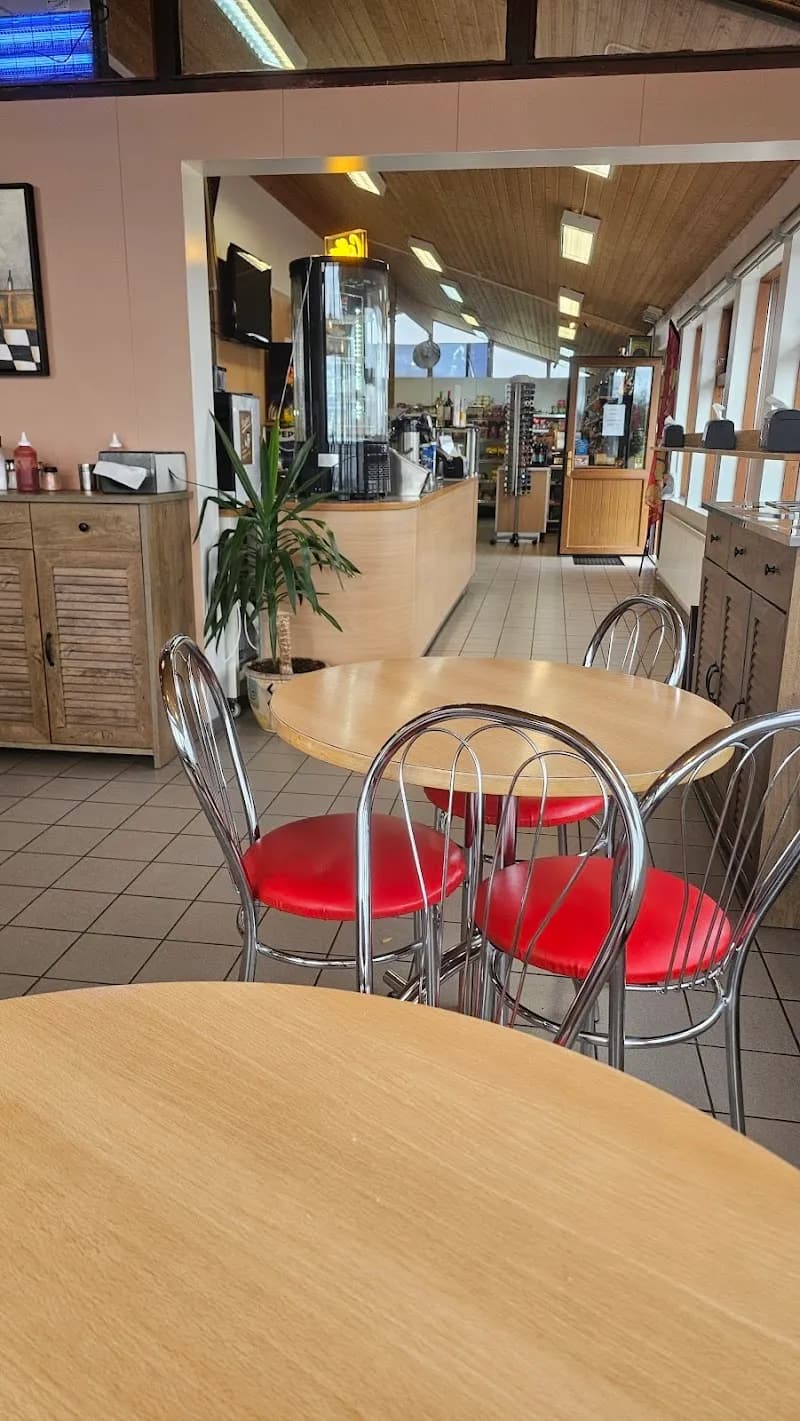 View of Árnes Ice Cream Shop in Árneshreppur, CR