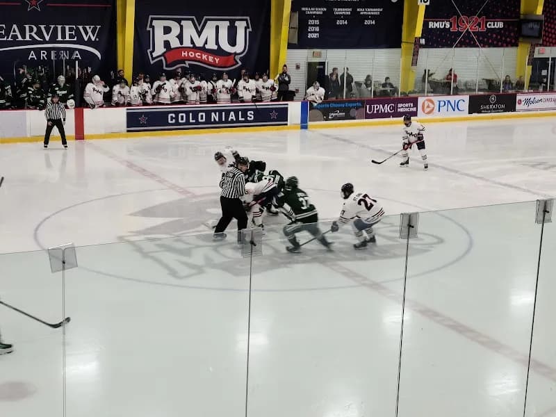 View of Robert Morris University Island Sports Center in Monroeville, PA