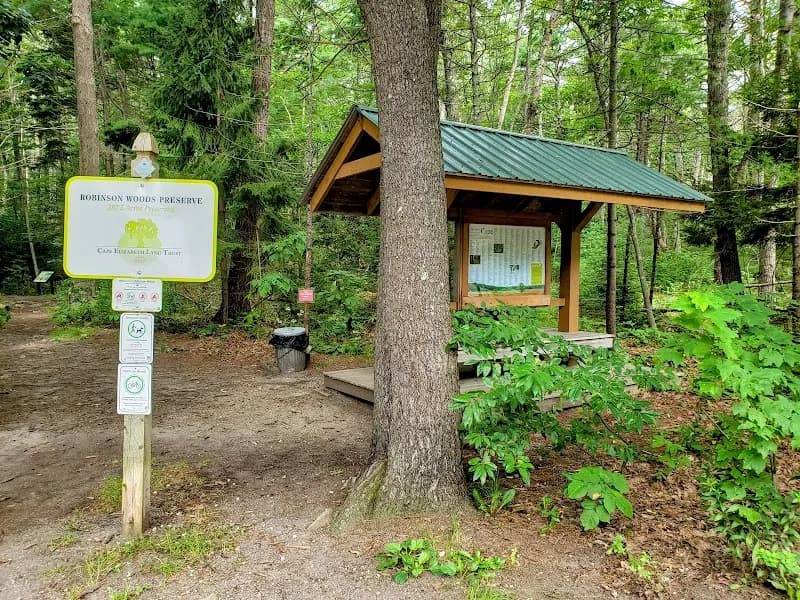 View of Robinson Woods Preserve in Portland ME, ME