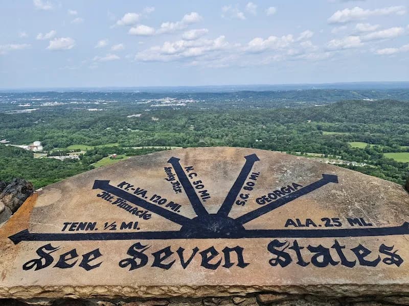 View of Rock City Gardens in Chattanooga, TN