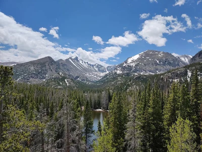 View of Rocky Mountain National Park in Estes Park, CO