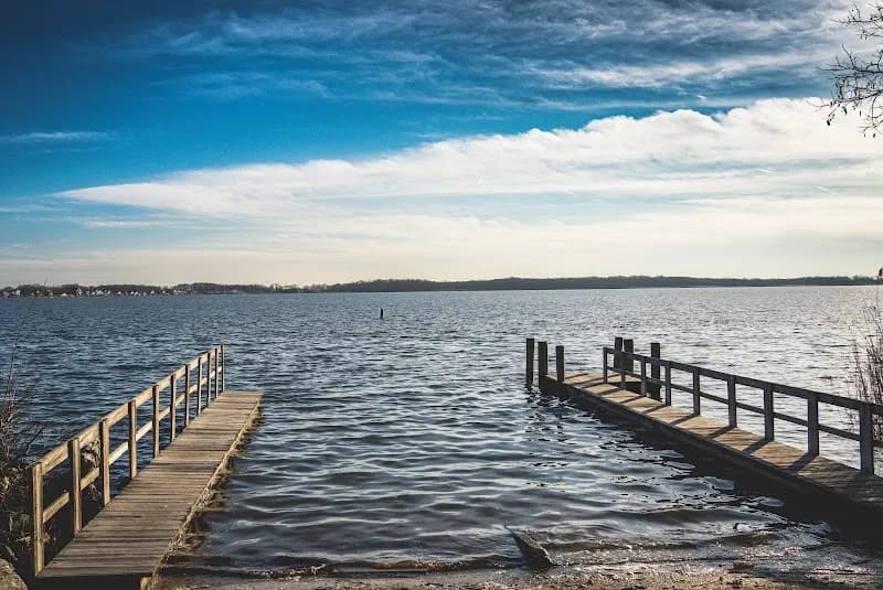 View of Rocky Point Park and Beach in Essex, MD