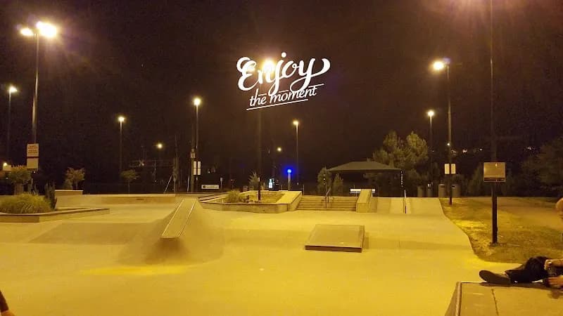 View of Rodgers Family Skate Plaza in Apex, NC