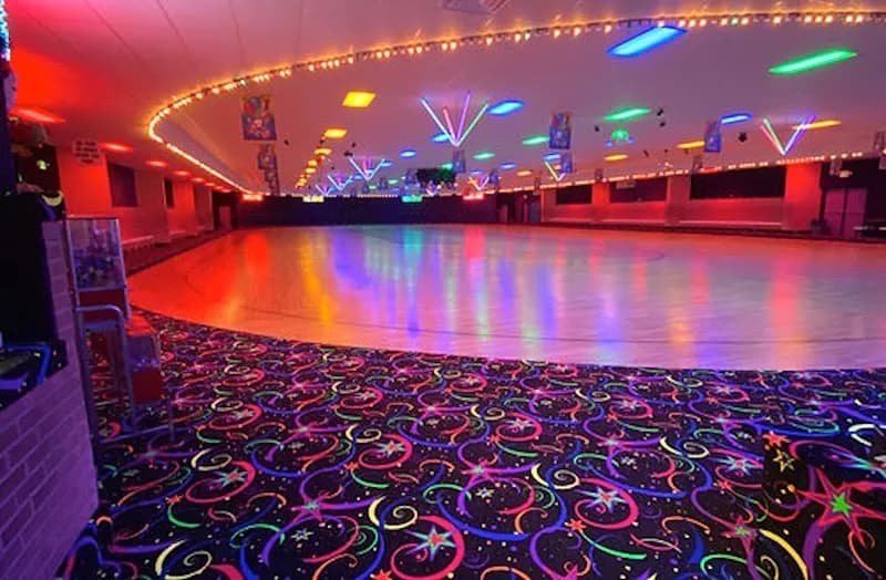 View of Roller Motion Skate Center in Bessemer, AL
