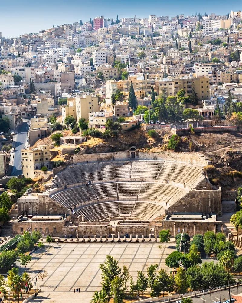 View of Roman Theatre in Amman, AM