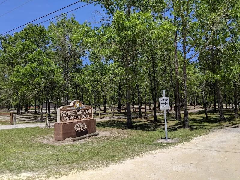 View of Ronnie Van Zant Memorial Park in Middleburg, FL