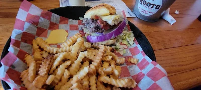 View of Roots Burger Bar in Muncie, IN