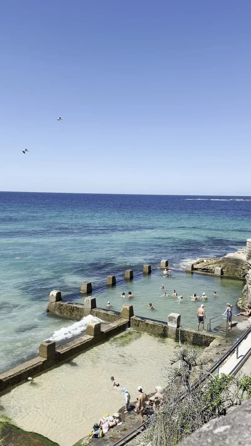 View of Ross Jones Rockpool in Coogee, NSW