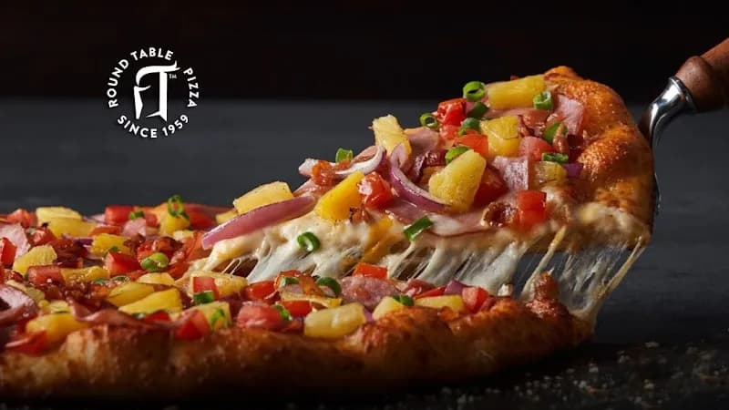 View of Round Table Pizza in Hayward, CA