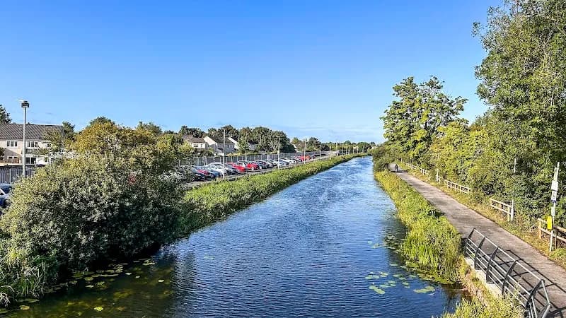 Royal Canal Greenway hiking area in Naas, D