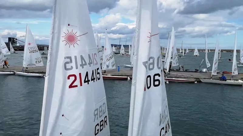 View of Royal St George Yacht Club in Dun Laoghaire, D