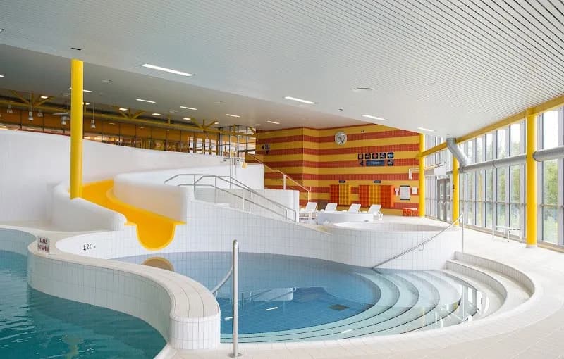 View of Roztoky Community Swimming Pool in Roztoky, CZ