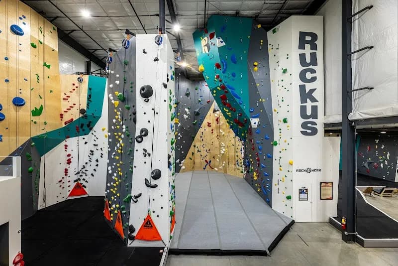 Ruckus Climbing Gym fitness center in Greensboro, NC