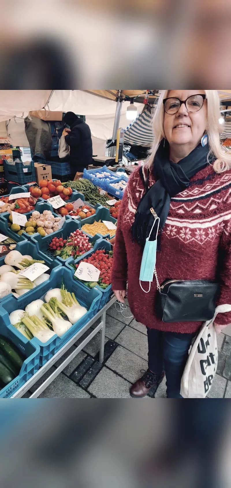 View of Rue de l'Abondance Market in Saint-Gilles, BRU