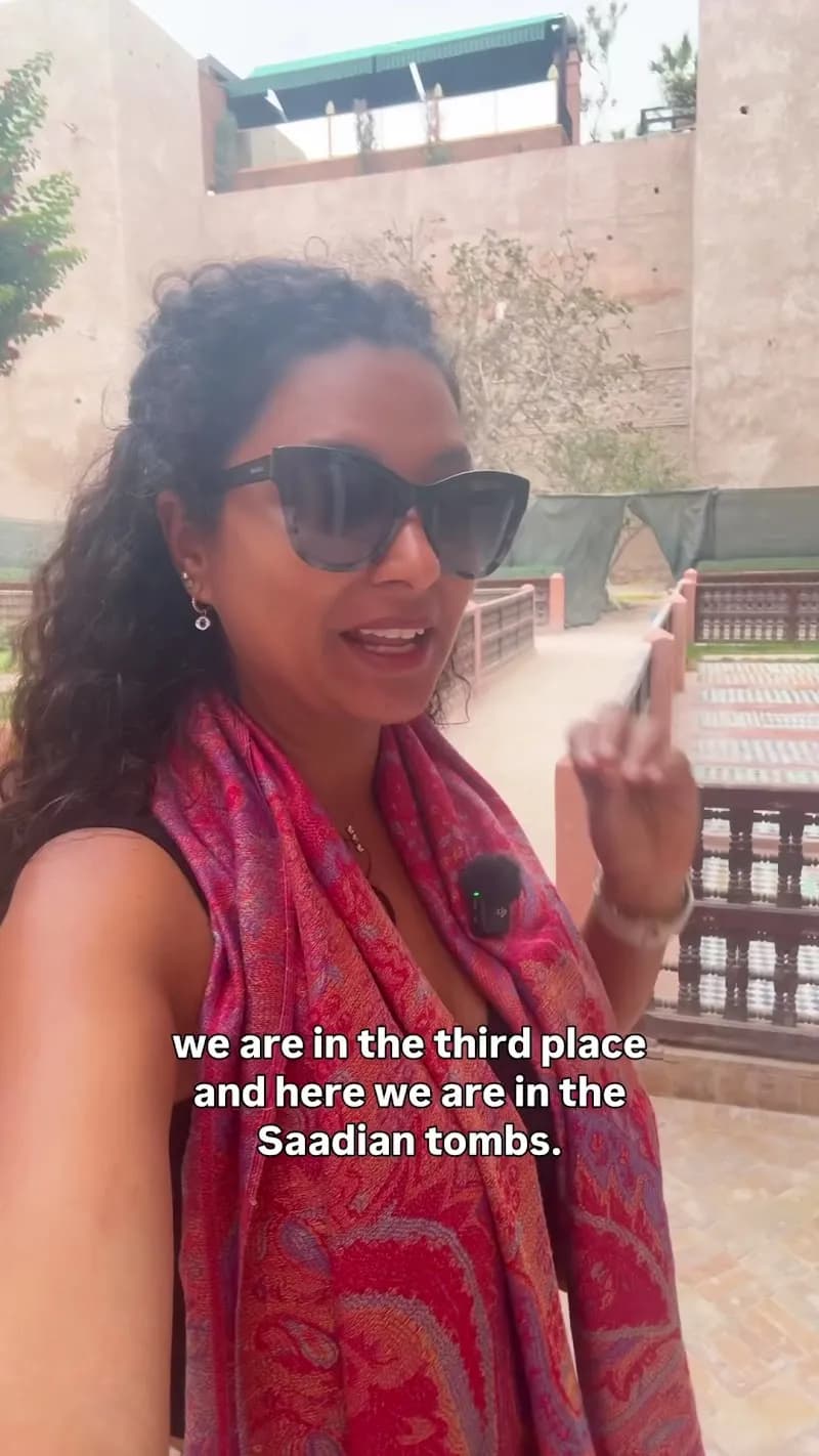 View of Saadian Tombs in Marrakech, MRK