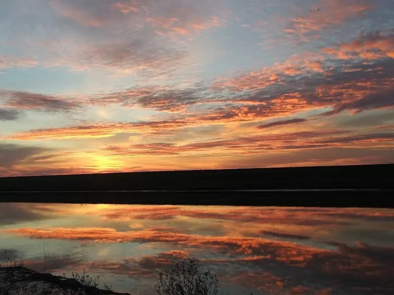 View of Sacramento River Deep Water Ship Channel in West Sacramento, CA