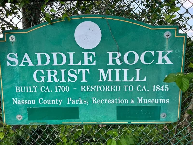 View of Saddle Rock Grist Mill in Great Neck, NY