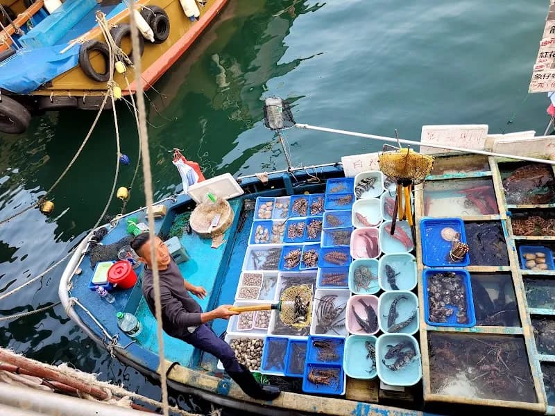 View of Sai Kung Public Pier in Sai Kung, HK