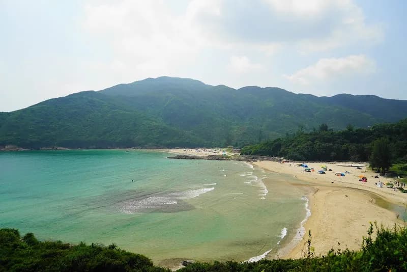 View of Sai Kung Town Beach in Sai Kung, HK