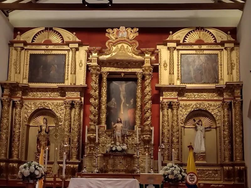 View of Saint Barbara of Usaquén Church in Usaquén, CD
