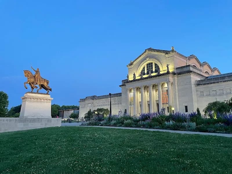 View of Saint Louis Art Museum in St. Louis, MO