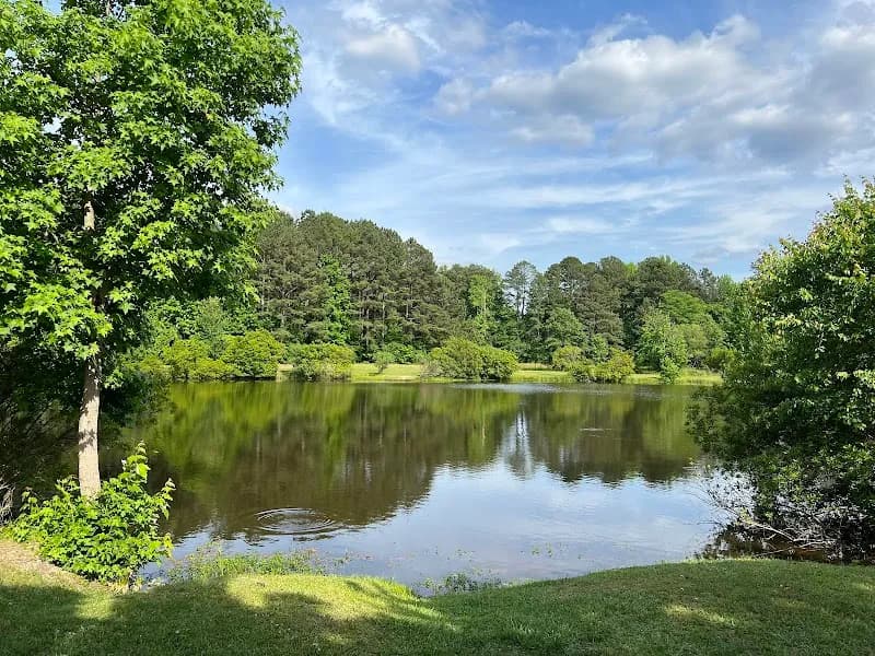 View of Salem Pond Park in Apex, NC