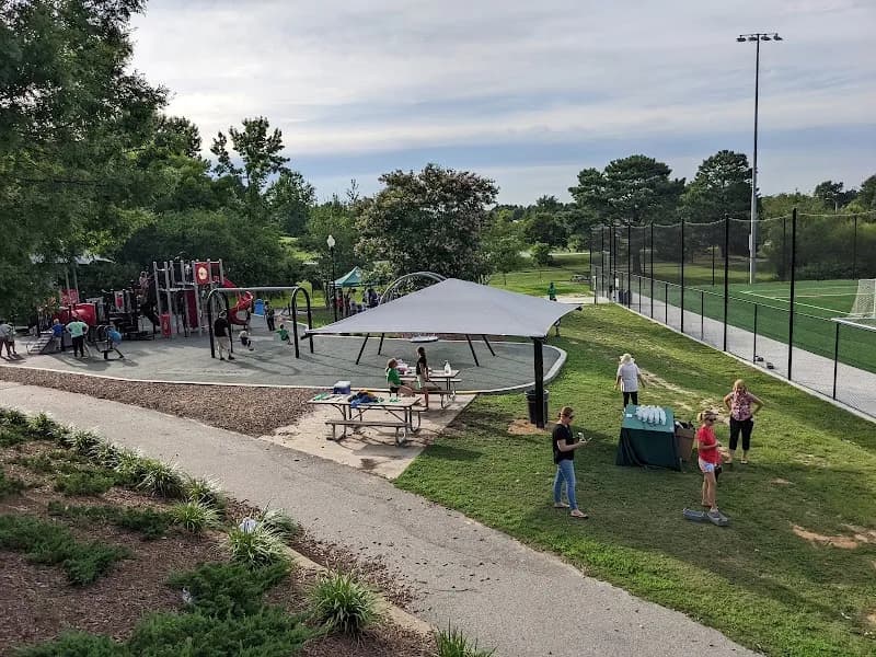 View of Salem Pond Park in Apex, NC