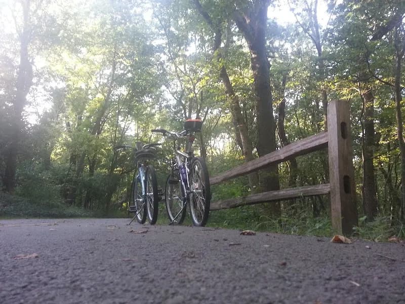 View of Salt Creek Trail System - Brown Unpaved Spur in Brookfield, IL