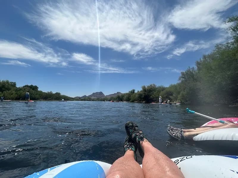 View of Salt River Tubing in Phoenix, AZ
