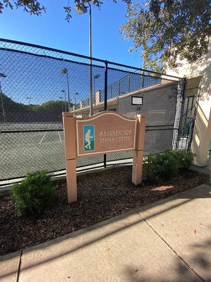View of Salvadore Park Tennis Center in Coral Gables, FL
