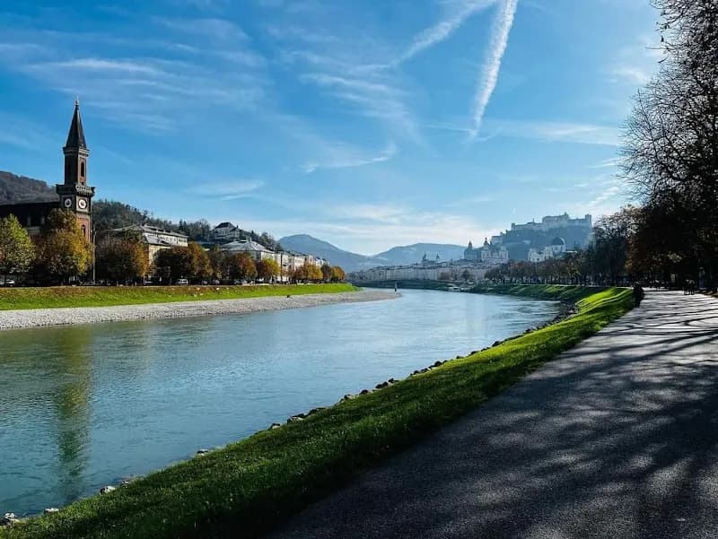 View of Salzach in Elsbethen, Salzburg
