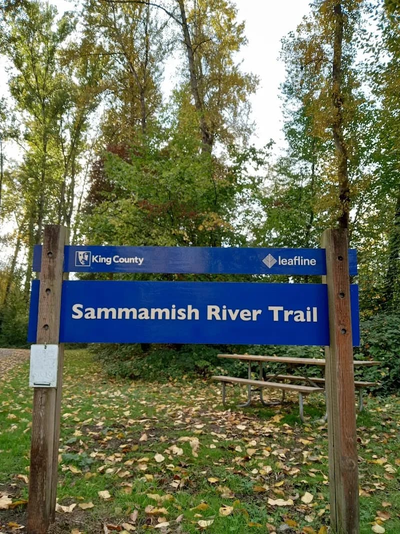View of Sammamish River Trail in Bothell, WA