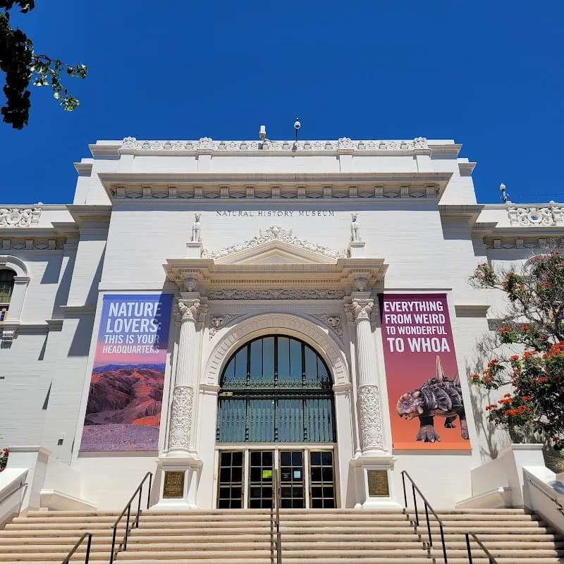 View of San Diego Natural History Museum in San Diego, CA
