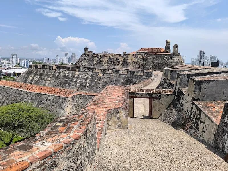 View of San Felipe de Barajas Fort in Cartagena, BOL