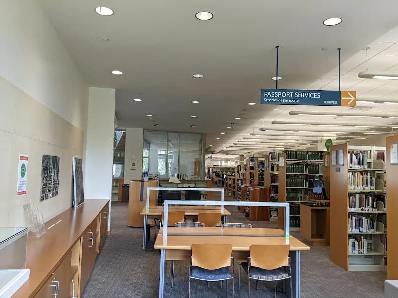 View of San Mateo Public Library in San Mateo, CA