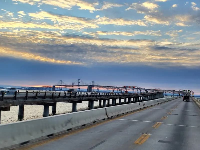 View of Sandy Point State Park in Annapolis, MD