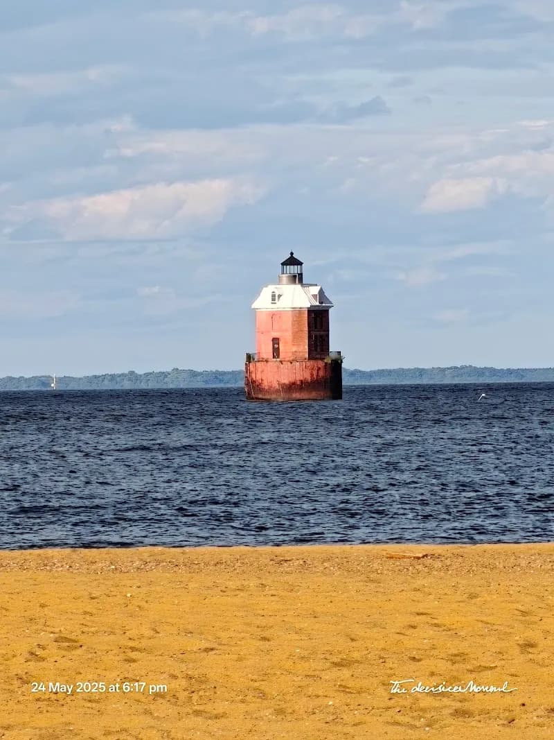 View of Sandy Point State Park in Annapolis, MD