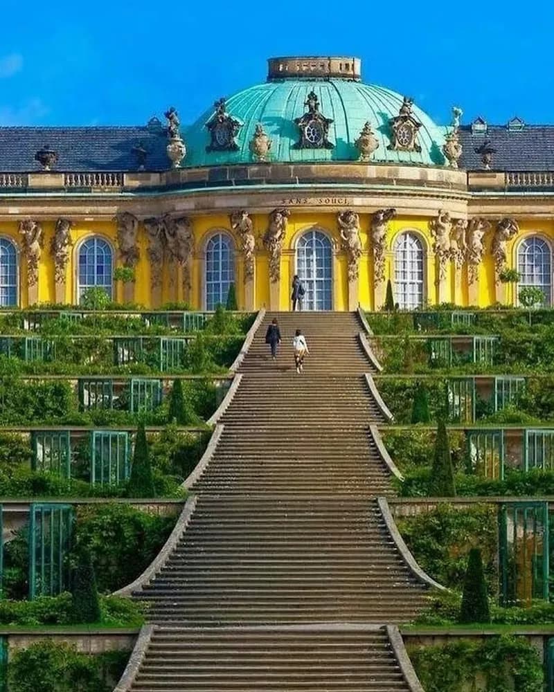Sanssouci Palace castle in Potsdam, BB