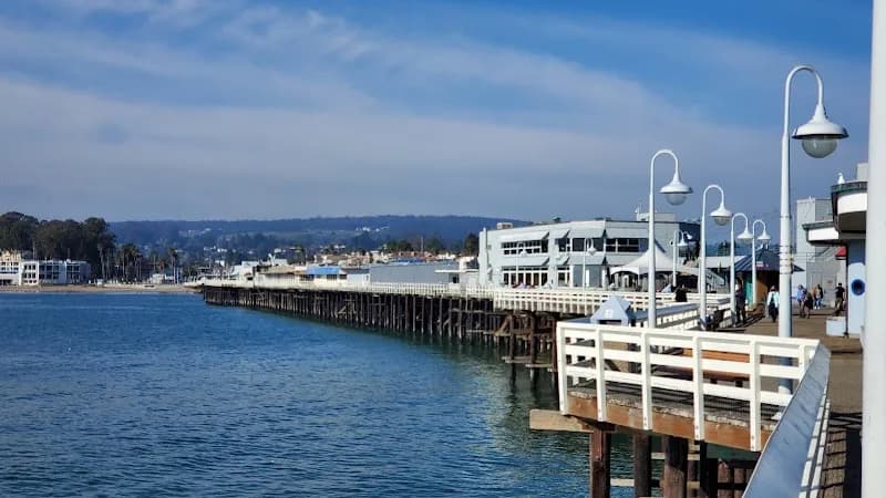 View of Santa Cruz Wharf in Santa Cruz, CA