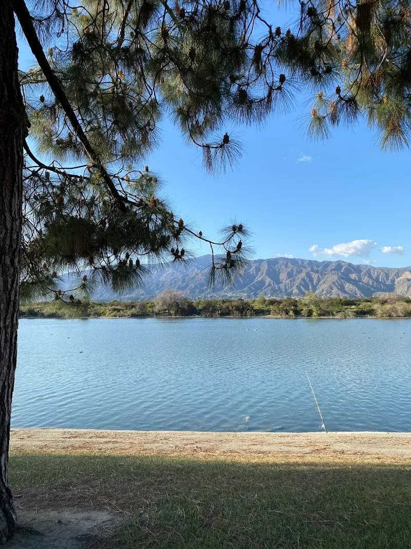 View of Santa Fe Dam Recreation Area in City of Industry, CA