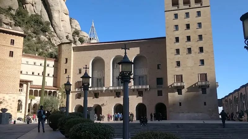 View of Santa Maria de Montserrat Abbey in Montserrat, CT