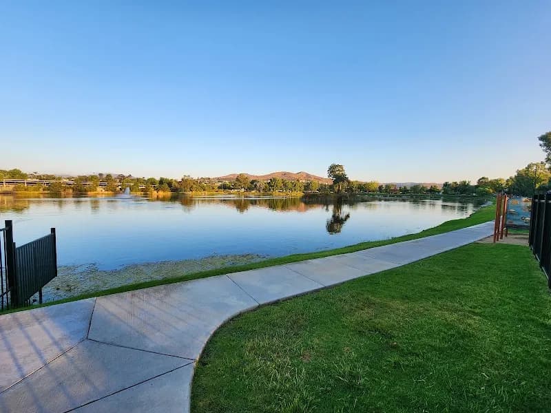 View of Santee Lakes Recreation Preserve in Santee, CA