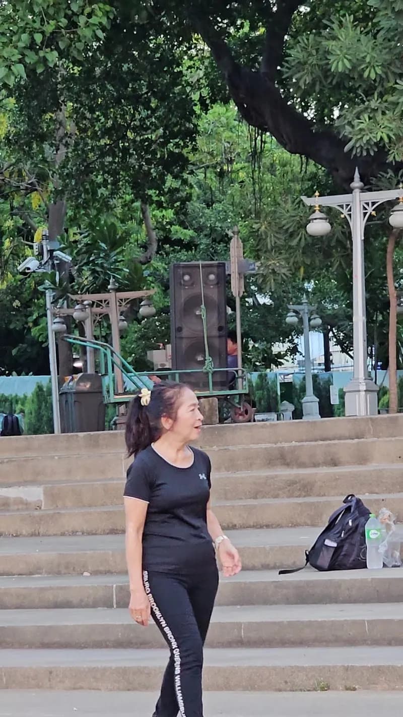 View of Santi Chai Prakan Park in Samsen, BKK