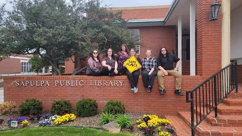 View of Sapulpa Public Library in Sapulpa, OK